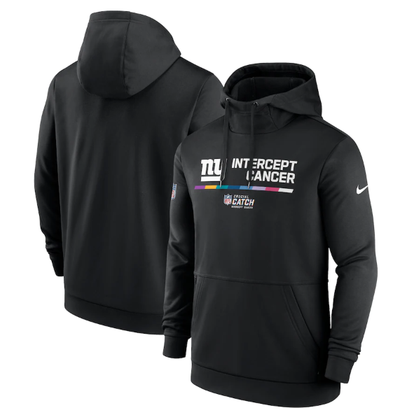 Men's New York Giants 2022 Black Crucial Catch Therma Performance Pullover Hoodie Men's New York Giants 2022 Black Crucial Catch Therma Performance Pullover Hoodie